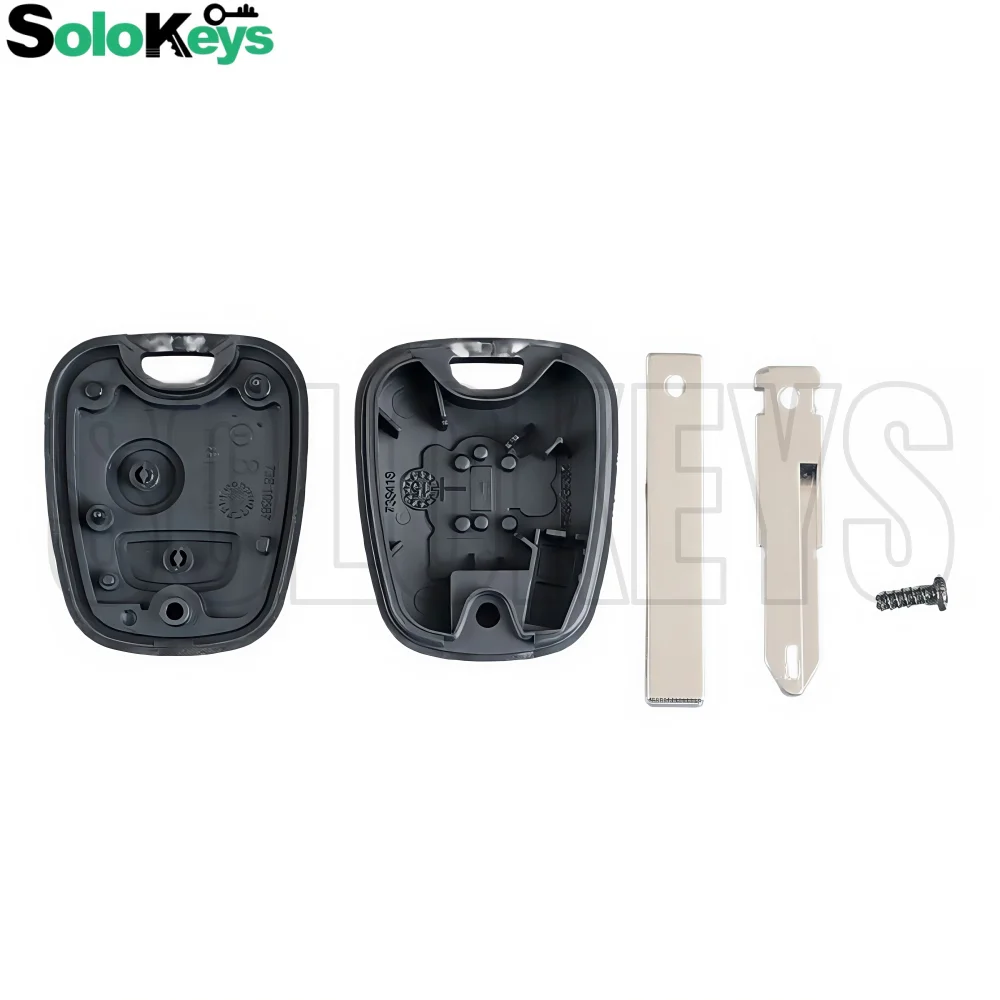 10個/ロット SOLOKEYS プジョー106 107 206 306 307 207 407 シトロエンC1 C2 C3 C4 サクソ用 トランスポンダーキーシェル交換用