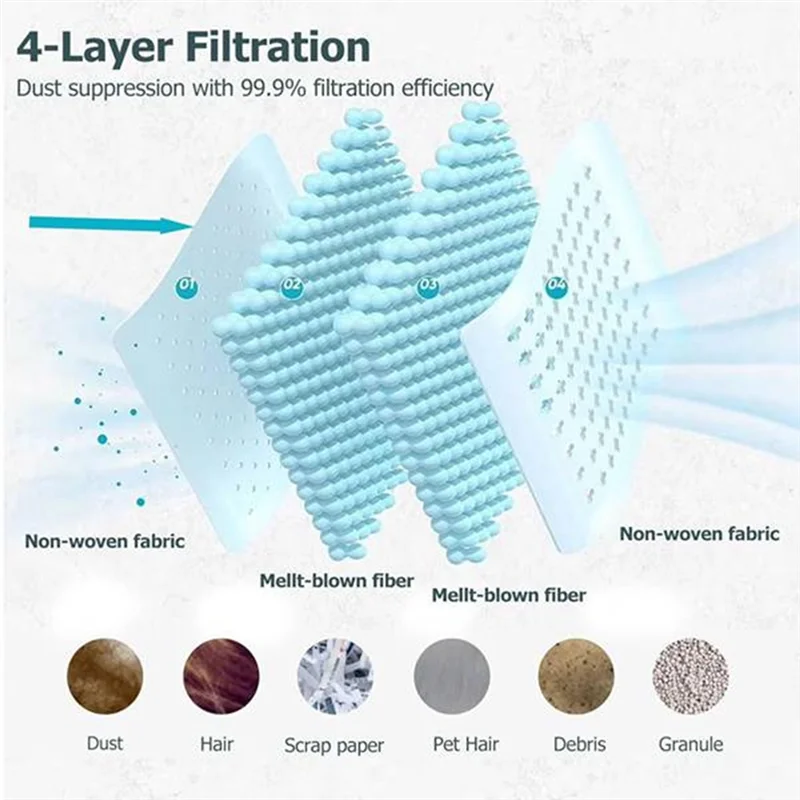 BAAD 24PCS For JONR P20 PRO Robot Vacuum Cleaner Replacement Accessories Side Brush Mop Cloth Dust Bags Household Cleaning