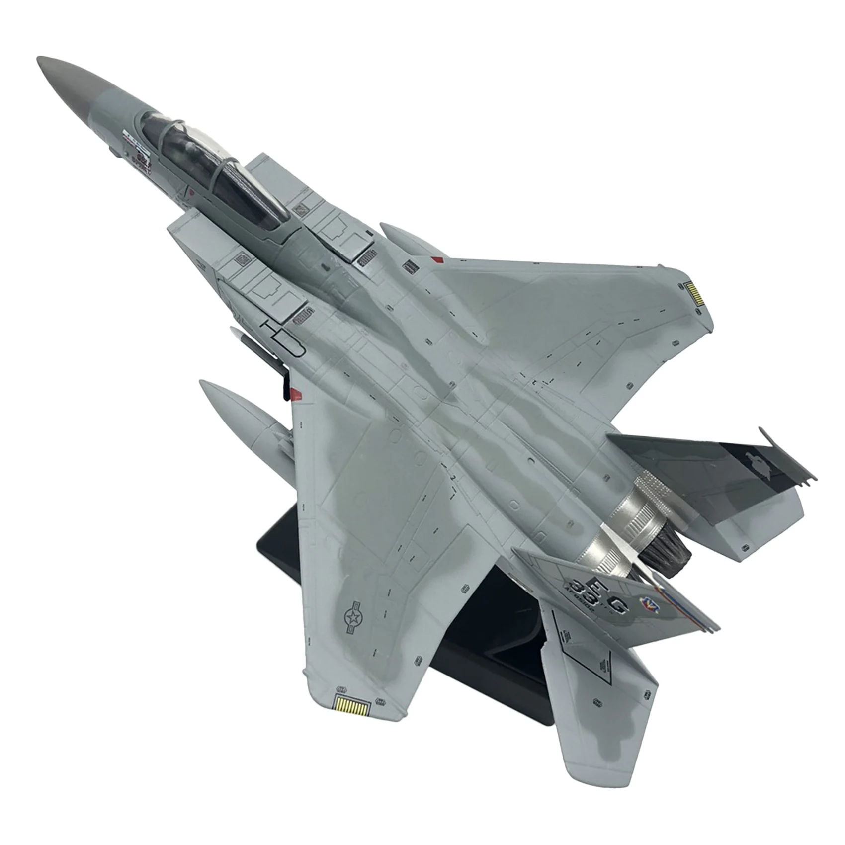 Aviones fundidos a presión a escala 1/100, modelo de avión F15 Eagle American Navy para colección, regalo, decoración del hogar y la sala de estar