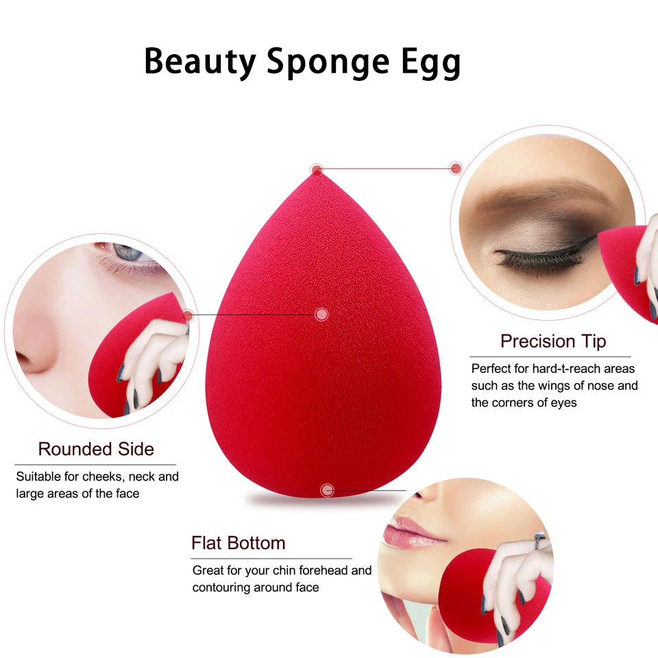 10/20/50/100Pcs Sponge Cosmetic Puff Bulk Wholesale Beauty Egg Set Water Drop Puff Makeup Egg Super Soft Make Up Blender