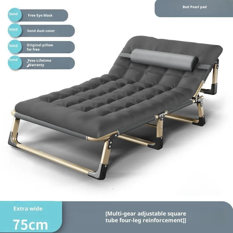 Household Portable Folding Bed Single Outdoor Marching Bed Practical Lunch Break Folding Bed Suitable for Home Office Use image 5