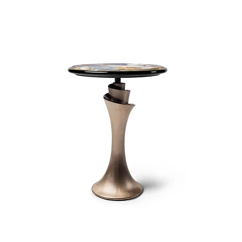 

Sofa side table removable sideItalian light luxury simple small coffee table customization