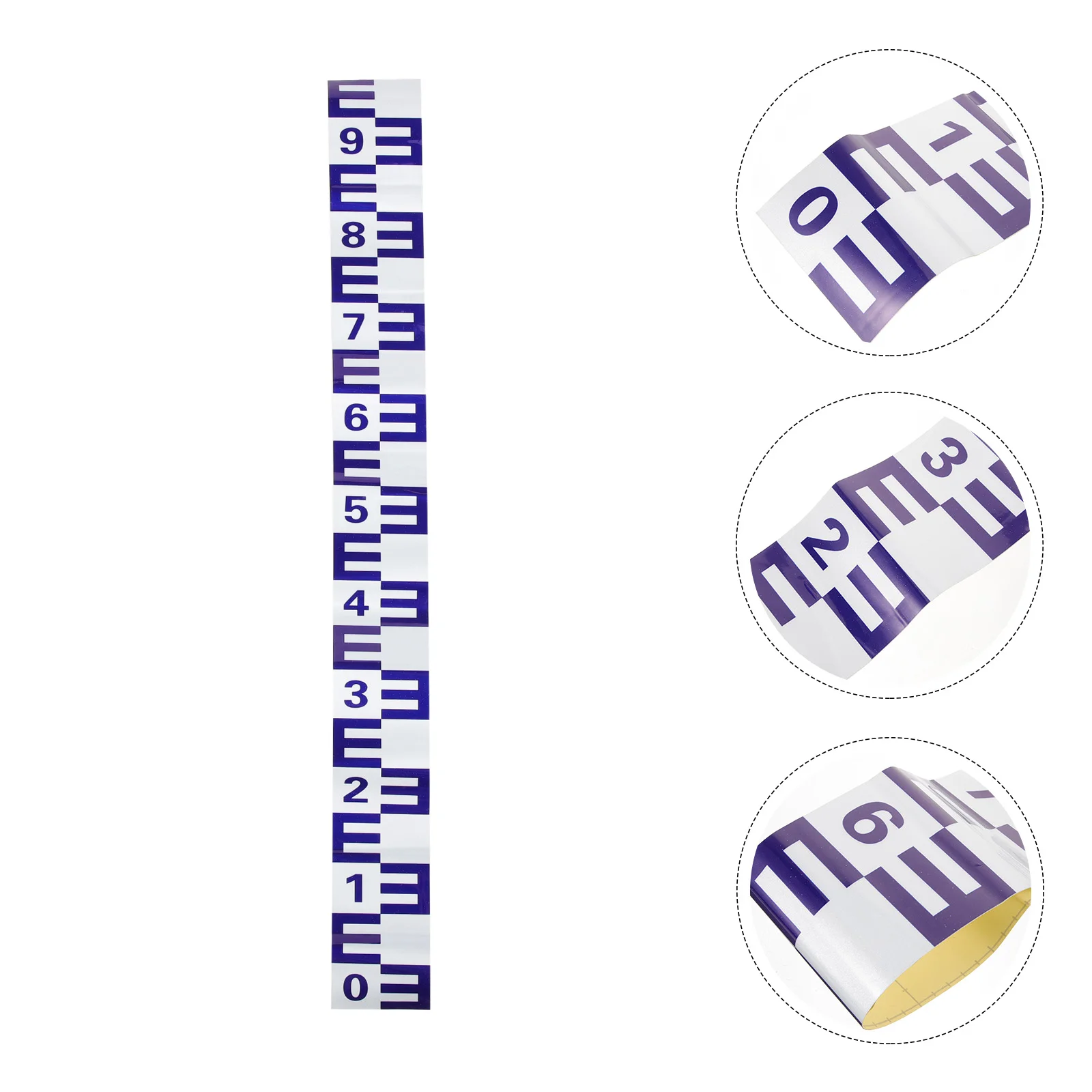 Measurement One Meter Water Depth Ship Level Scale Tide Observation Self-adhesive Decal Stickers Gauge Marine Film