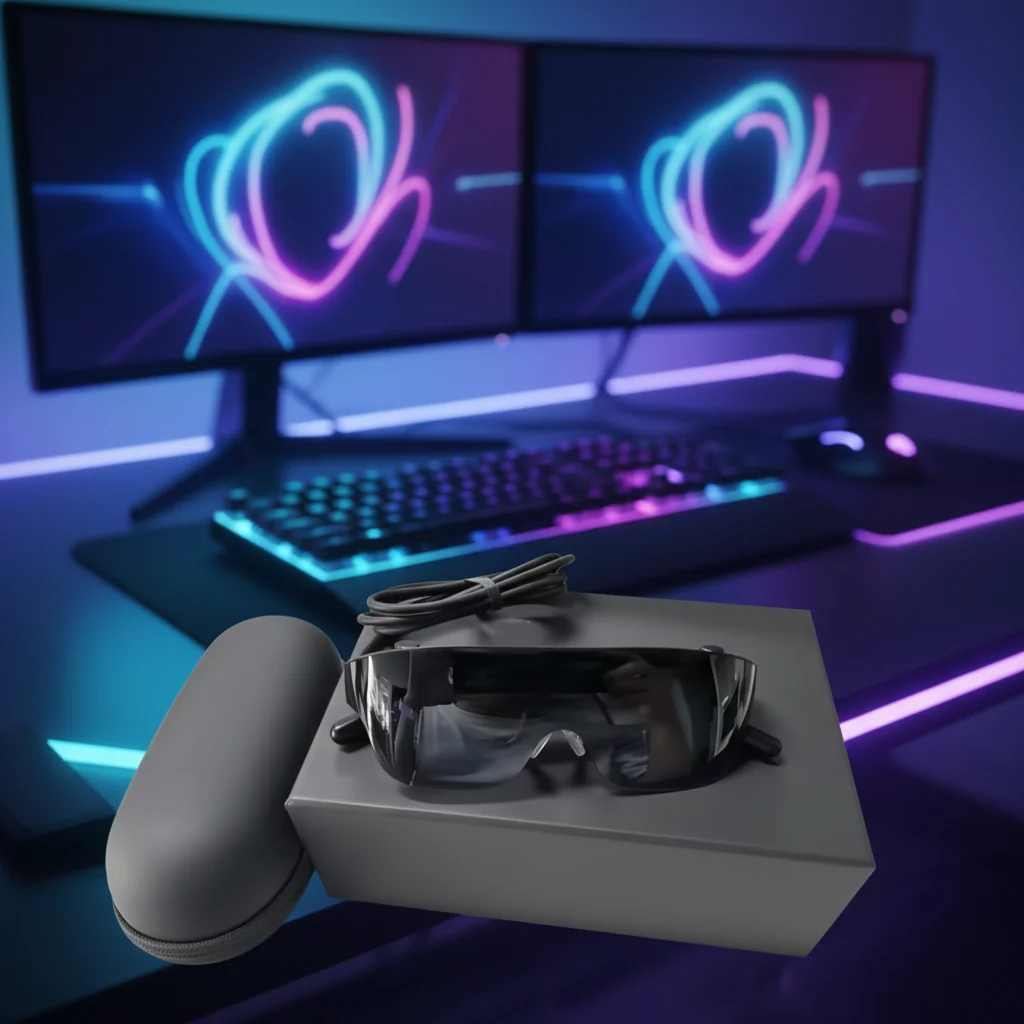 3D Virtual Reality Headset Game Movie All-in-one AR Glasses Headset Stereo Control 3D AR Smart Glasses