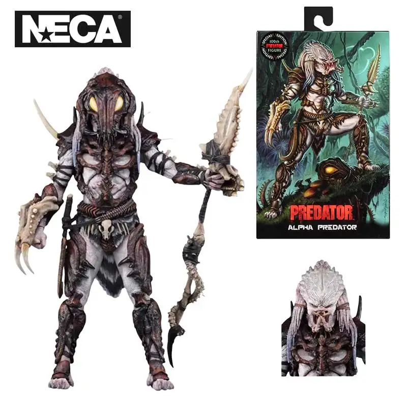 

NECA 51575 Toys Predator 7″ Scale Action Figure Ultimate Alpha Predator 100th Edition Figures Original Anime Doll Model Figura