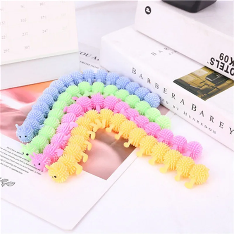 1pc 16 Knots Caterpillar Relieves Stress Toy Physiotherapy Releases Stress Fidget Toys Personalized Gift Juguetes Toys for Kids