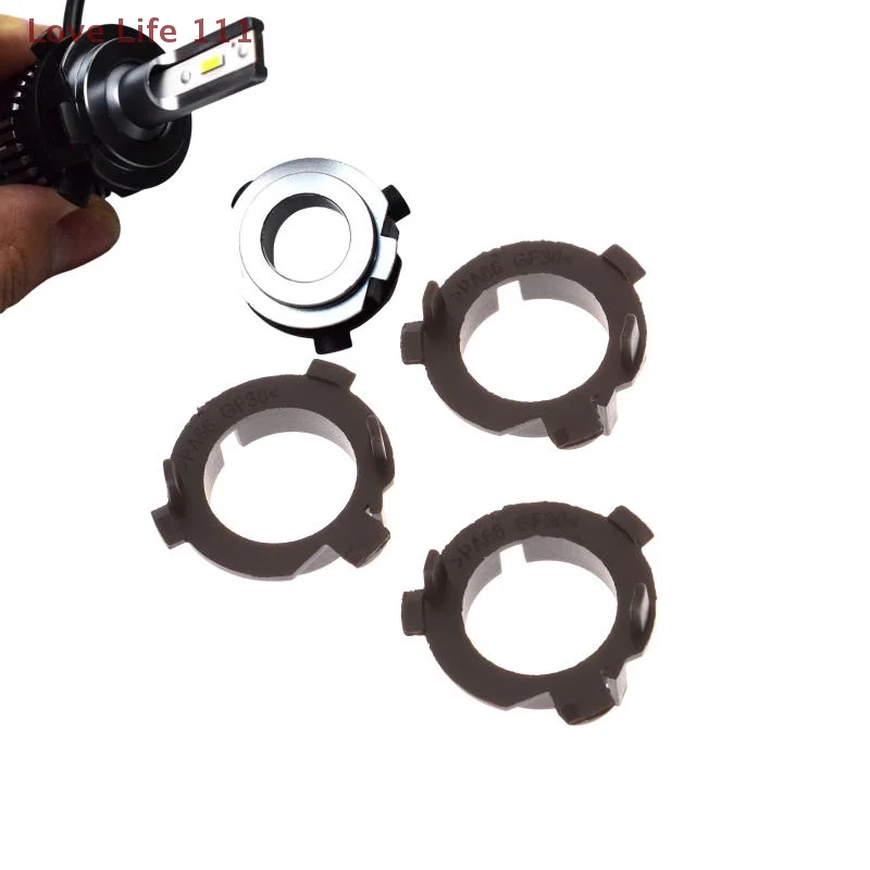 New 2/4/10PCS Car LED Parts For Tucson Santa Fe Grand SantaFe Sonata 2009-2017 H7 Car LED Headlight Bulb Holder Adapter