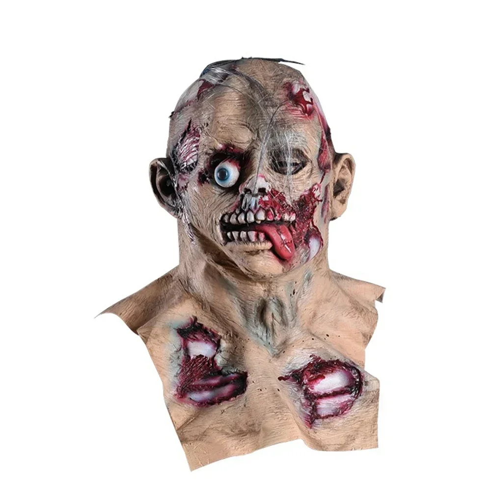 Halloween réaliste horreur Zombie tête effrayant Latex masque Vampire démon diable Costume fête habiller Club Cosplay Costumes