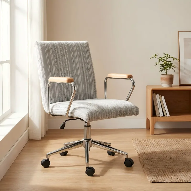 Home Office Chair Study Long Sitting Comfortable Backrest Ergonomic Universal Wheel Computer Chair Mid Century Leisure Chair