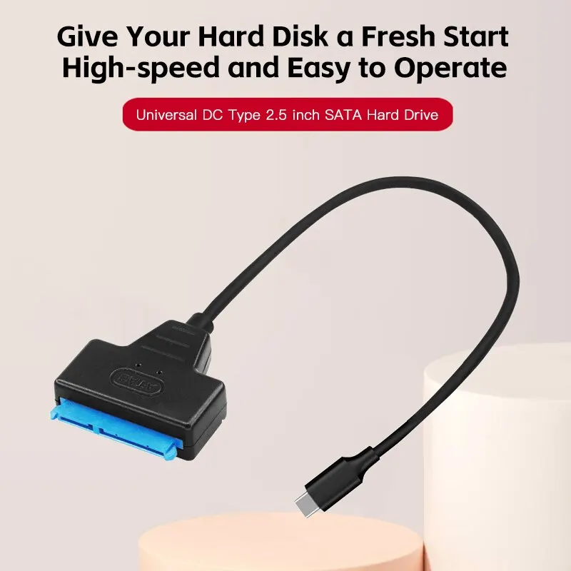 TYPE C to SATA Cable Support 2.5 Inches External HDD SSD Hard Drive Adapter Cable Computer Connector Converter image 2