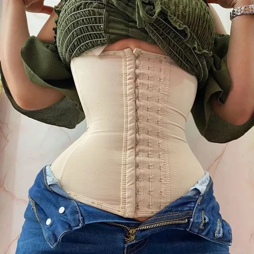 Fajas colombianas, entrenador de cintura, pantalones cortos BBL de doble compresión, funda para Control de barriga, cinturón modelador de estómago plano adelgazante