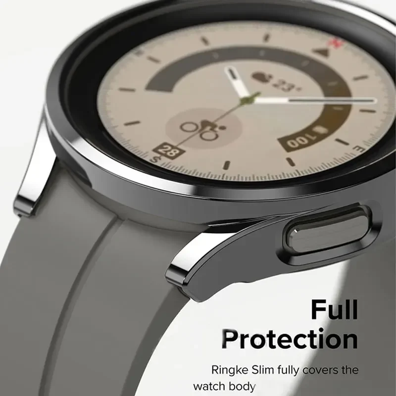 Soft Watch Case For Samsung Galaxy Watch 5 Pro 45mm TPU Bumper Protective Frame Cover For Galaxy Watch 5 Pro No Screen Protector