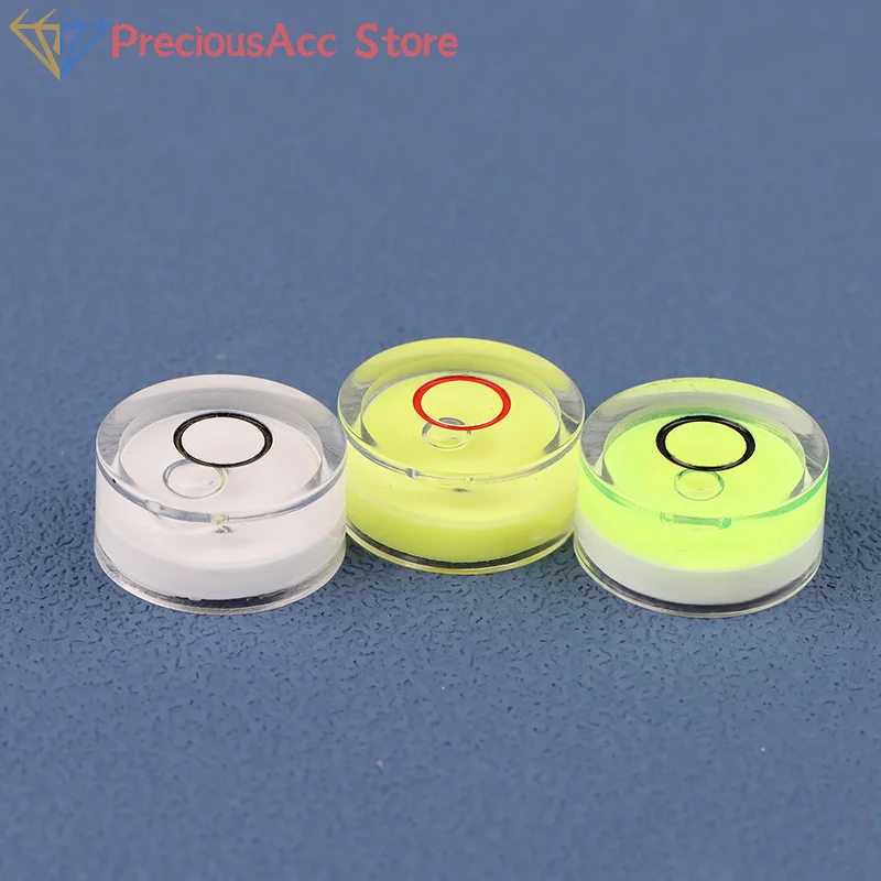 5pcs Precision Bubble Level Measuring Tool Mini Round Accuracy Bubble Level Bullseye Instrument Horizontal