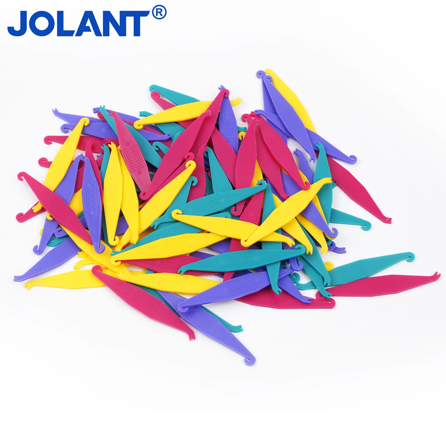 100pcs/Pack JOLANT Disposable Dental Orthodontic Elastic Placer Bands Hook for Braces Tooth Rubber Ligature Ring Dentistry Tools