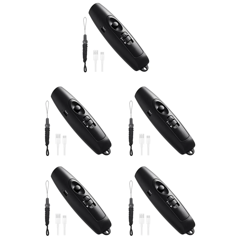 BNVN-5X صافرة إلكترونية مع شحن USB، صافرة طوارئ لمدربي الحكم، للتخييم في الألعاب الرياضية الخارجية