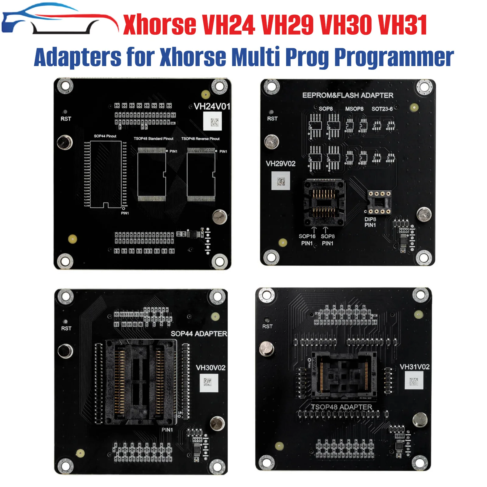 Xhorse Multi Prog Programmer Adapters XDMP04GL VH24 SOP44 TSOP48 XDMP05GL VH29 EEPROM FLASH XDMP06GL VH30 SOP44 XDMP07GL VH31