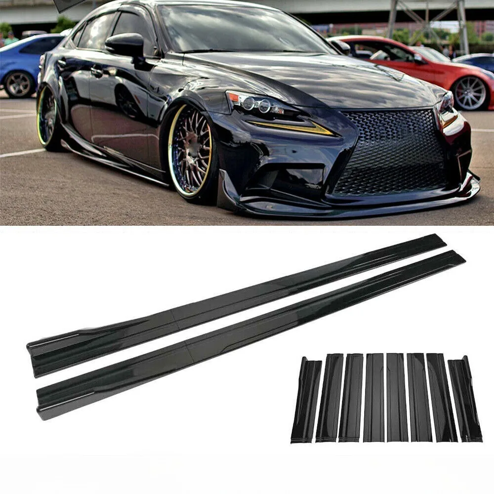 

78.7''Gloss Side Skirt Rocker Panel Extension For Lexus IS250 IS350 IS300 IS200T United States