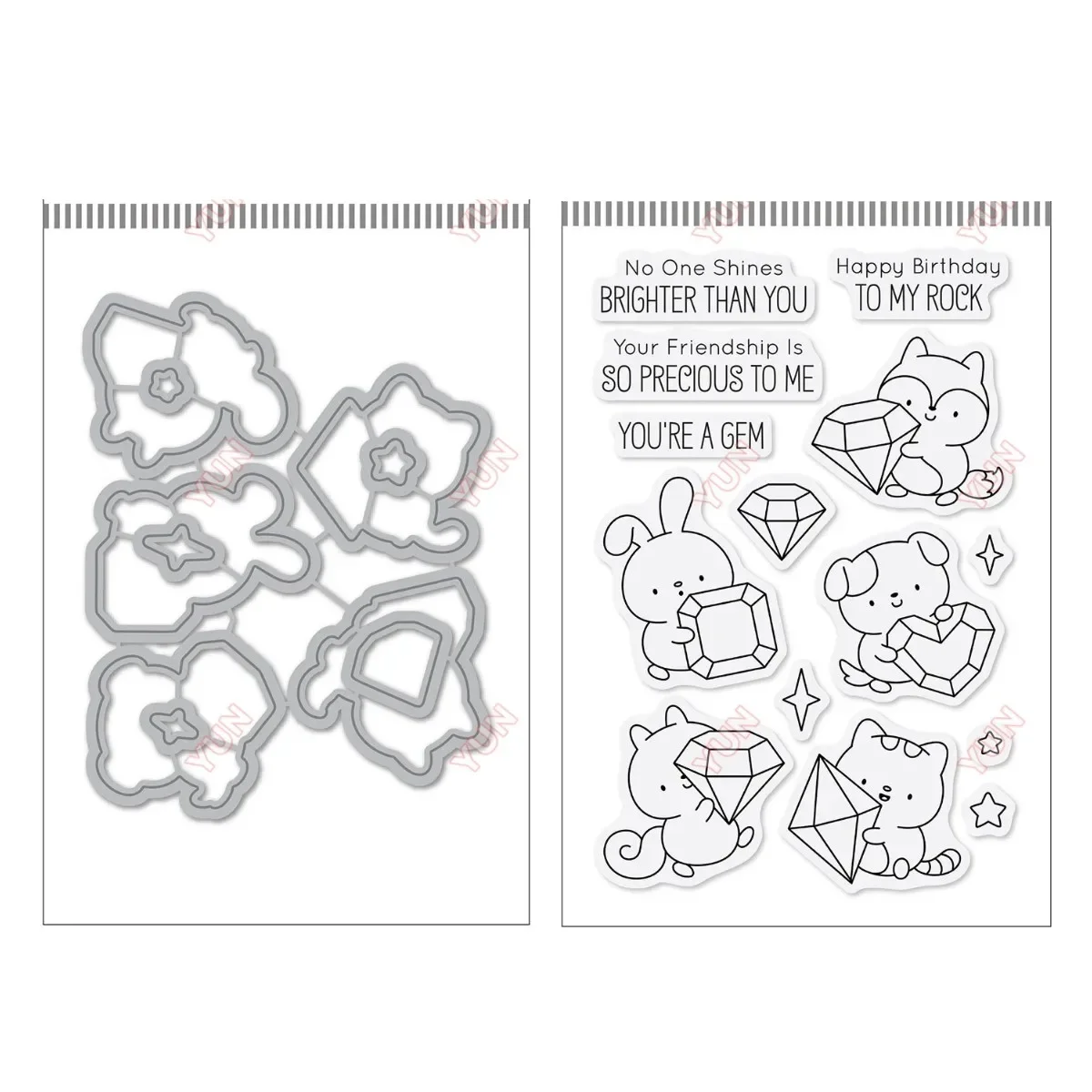 Summer New Precious Pals Critters Rabbit Metal Cutting Dies Silicone Stamps DIY Scrapbooking Cut Die Paper Craft Molds Stencils