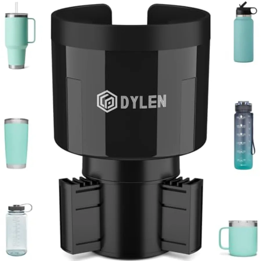 Cup Holder Expander with Expandable Insert, Fits 20 to 40 oz Bottles Cup Holder Adapter Fits Owala Water Bottle 12/24/40 oz, Ye