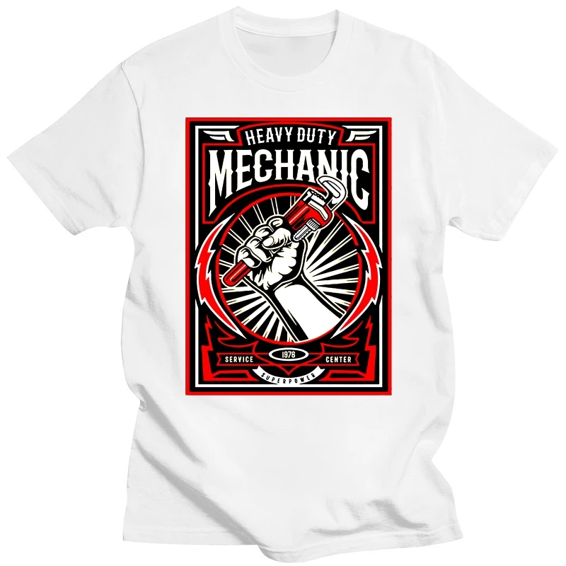 Heavy Duty Mechanic T-Shirt 100% Cotton Premium Tee NEW