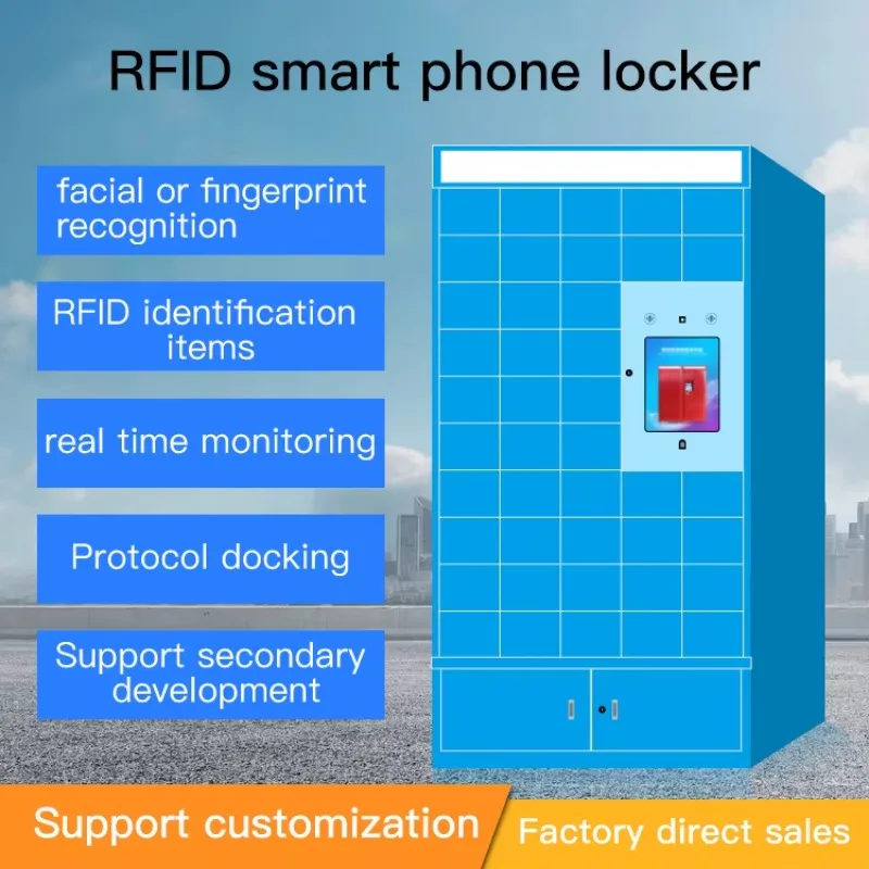 Customized Face ID Smart Locker Automatic Door Parcel Delivery Cell Phone Charging System Wholesale Price Industrial Grade