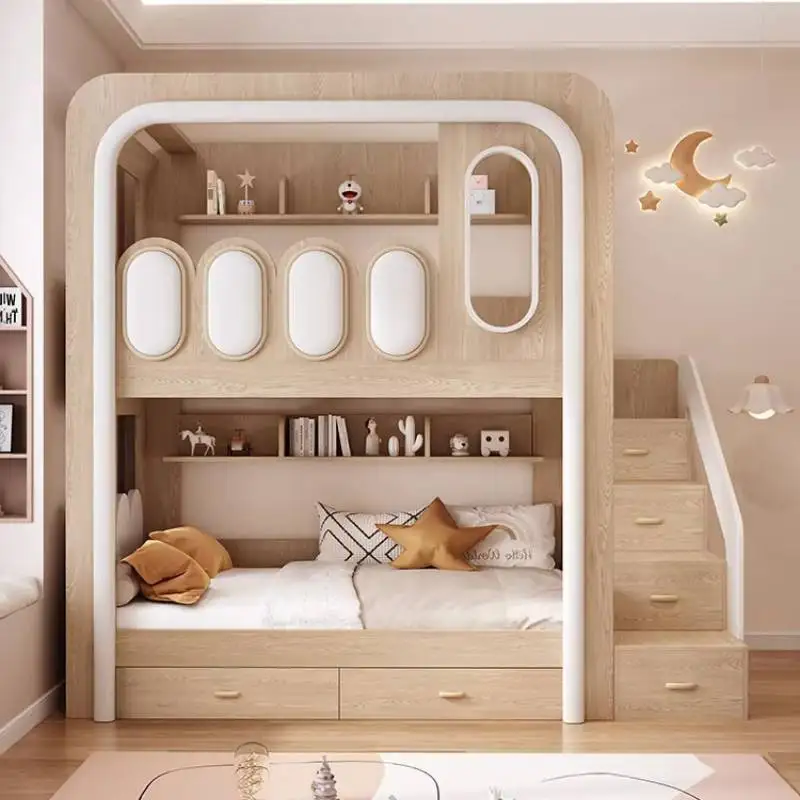 Storage Normal Kids Beds Expandable Normal White Design Princess Kids Bed Modern Single Custom Lit Pour Enfants Furniture Home