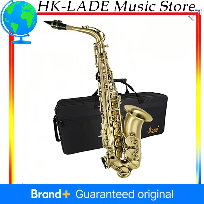 

Альтовый саксофон SLADE Eb E Flat Qing Fanggu Альтовый саксофон Бронзовый трубчатый корпус саксофона с футляром для переноски Трости Перчатки Салфетка для чистки