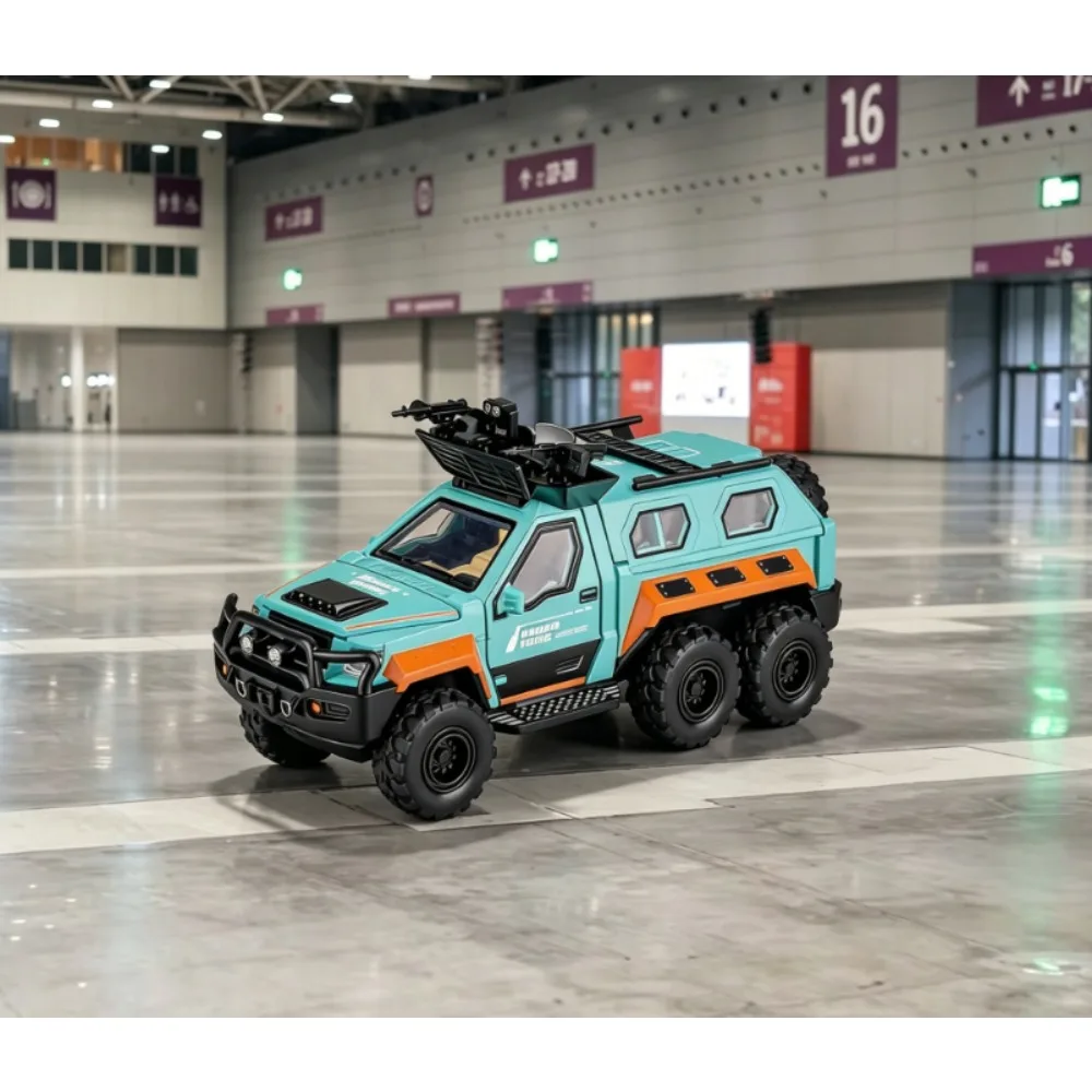 

1:24 Remote Control George Barton Alloy Car Model, Pull Back Sound Light Off-road Vehicle, Kids RC Toy Car Gift