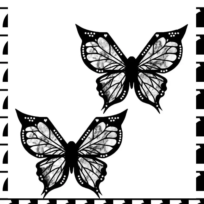 

A44U Butterfly Stencil For Eyeliner, Butterfly Eyeliner Stencil, Butterfly Eye Makeup Stencil, Butterfly Stencil Works