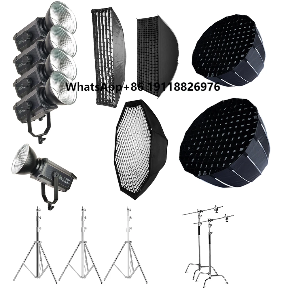 

LED Live Stream Lighting Set 300W LED Video Light with Softbox and Tripod Stand
