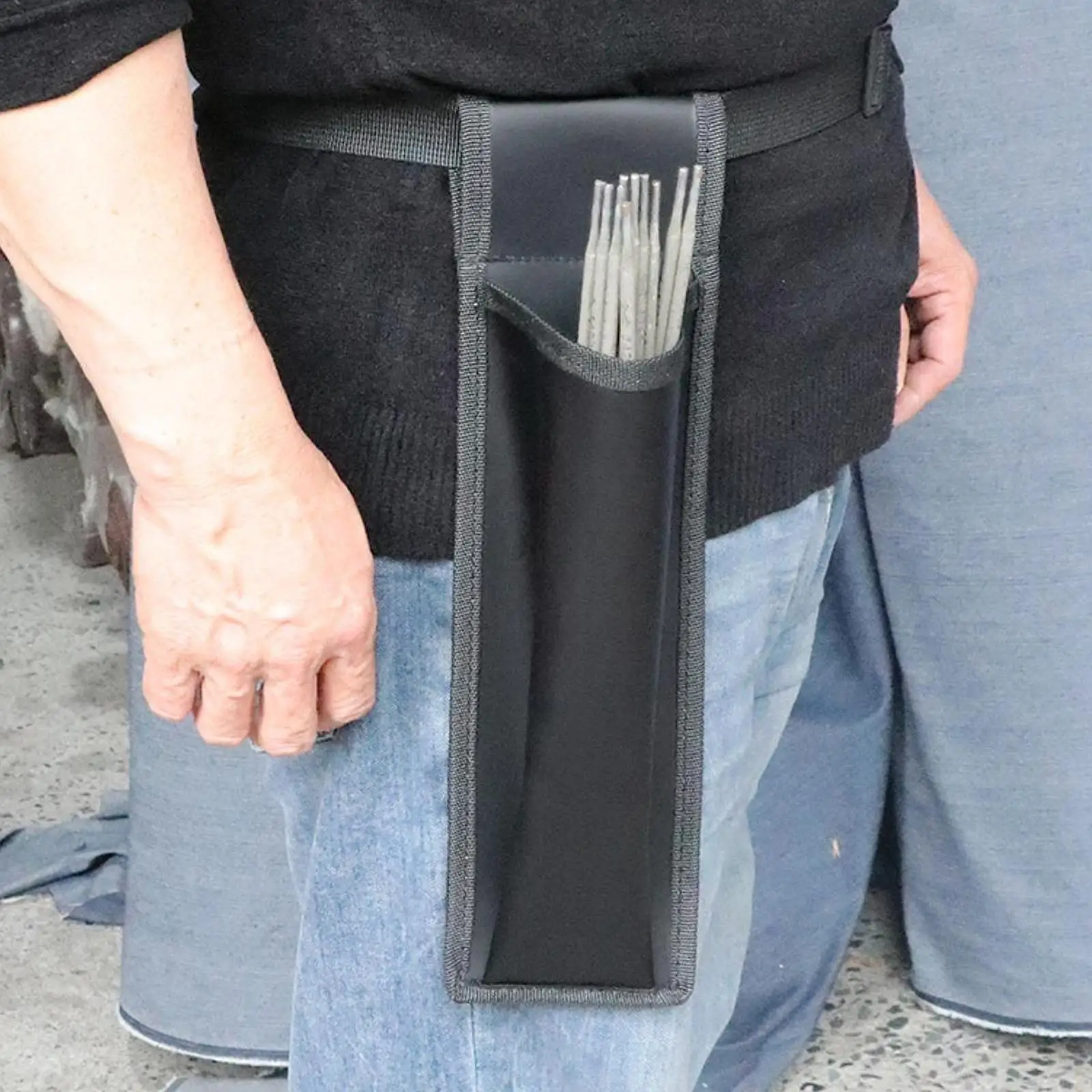 

Multi Use Welding Tool Holder Scratch Resistant Waist Tool Bag Durable Reinforced Belt Pouch for Welders