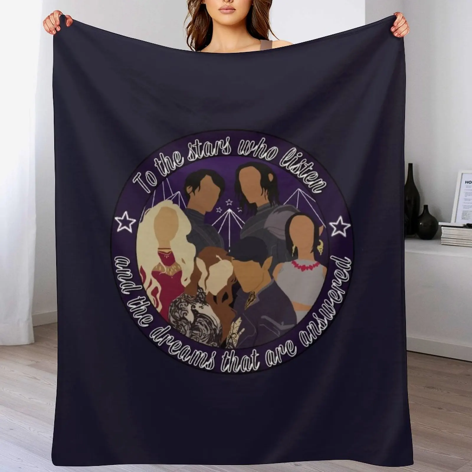 

The Night Court Inner Circle Throw Blanket Luxury Throw Personalized Gift Picnic Blankets