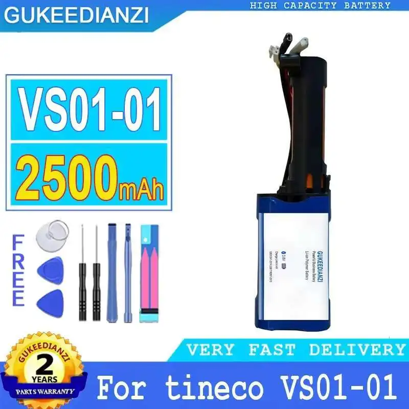 

High Compatibility For Tineco VS01-01 VS0101 Vacuum Cleaner Battery 2500Mah