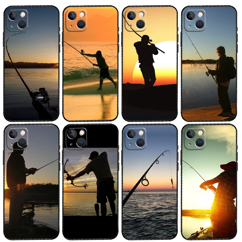 hunting Fishing Sunset Case For Samsung Galaxy M06 M16 M36 M56 M52 M32 M12 M54 M34 M14 M35 M55 M15 M11 M31 M13 M53