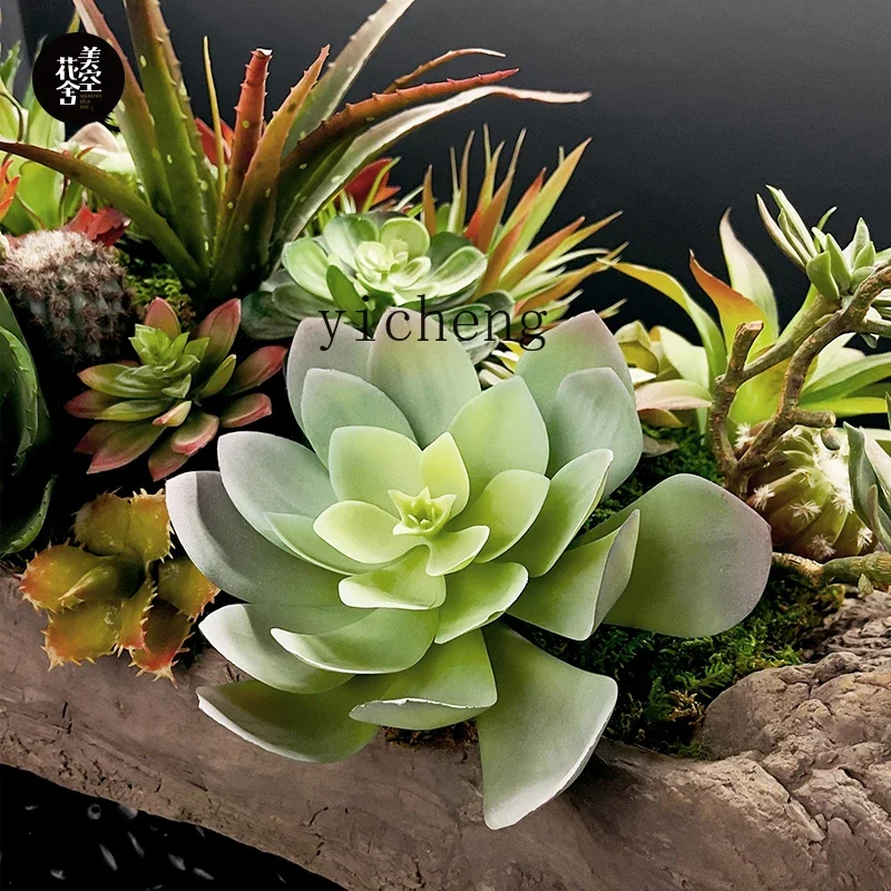dead wood simulation bonsai ornament succulent fake green plant potted plant large floor plant ornament