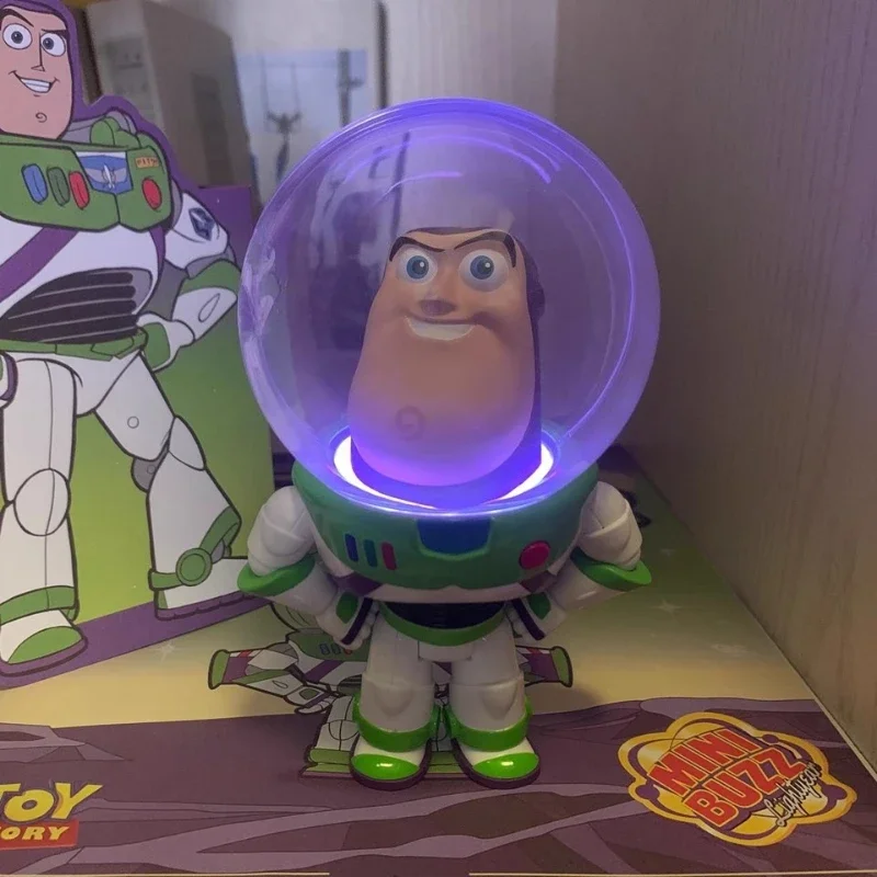 

Anime Toy Story Buzz Lightyear Animation Desktop Model Ornaments Home Decoration Movable Toy Nightlight Collection Gifts