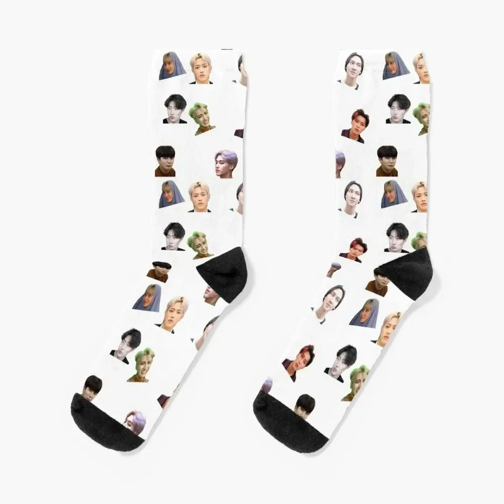 

ATEEZ Meme Pack Socks New year's christmas stocking Run Crossfit Boy Child Socks Women's
