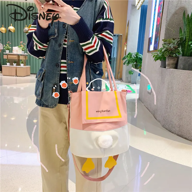 Disney Donald Duck Children\'s Crossbody Bag Fashion Cartoon High Quality Women\'s Bag High Quality Versatile Leisure Shopping Bag