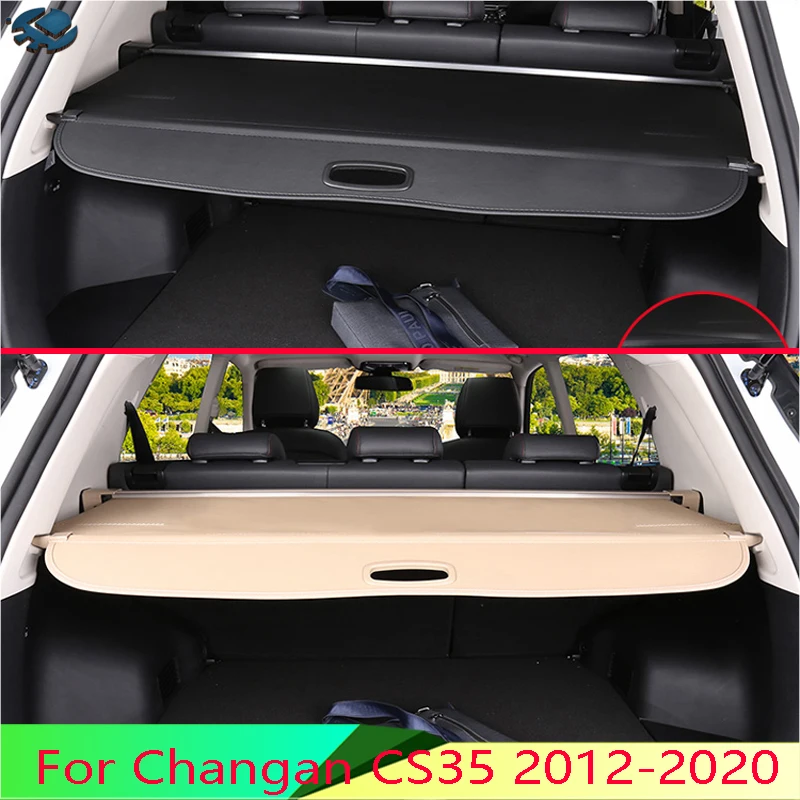 For Changan CS35 CS35 Plus 2012-2020 Aluminum+Canvas Rear Cargo Cover privacy Trunk Screen Security Shield shade Accessories
