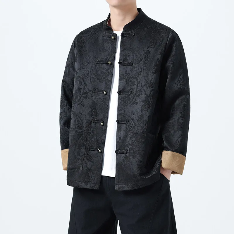 men-new-chinese-style-zhongshan-jacket-men-jacquard-jackets-men-frog-button-mandarin-collar-coat-color-contrast-formal-outerwear