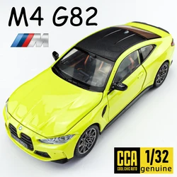 1:32 M4 Supercars Alloy Car Model Pull Back Sound and Light Children Miniature Gift Hot Collection Die-cast Vehicle Rubber Tires