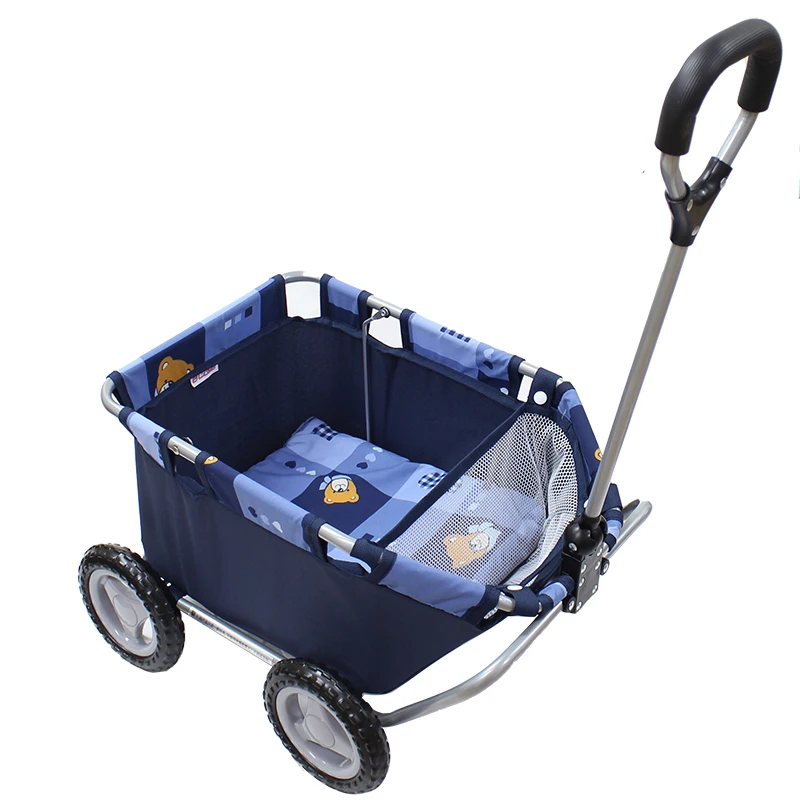 

Four-wheeled small pull-up cart, toy storage cart, push-pull travel cart