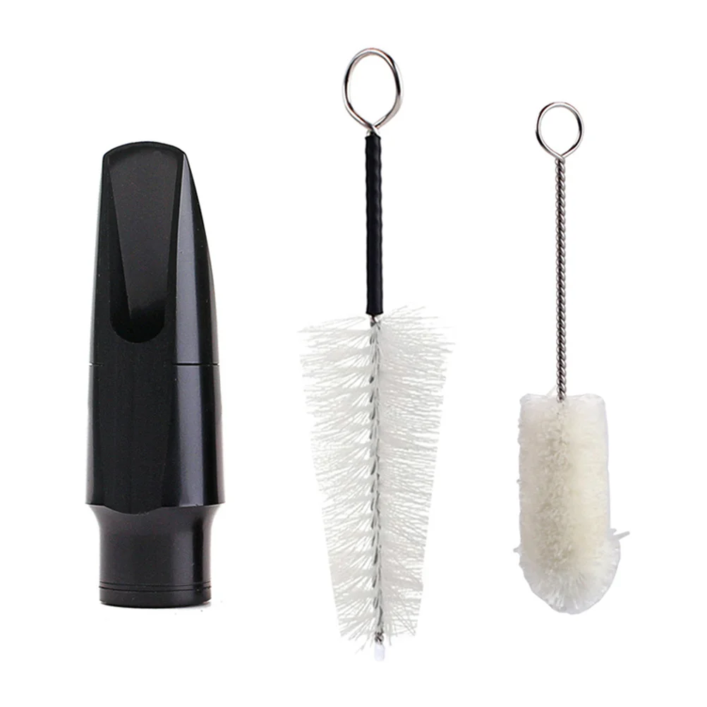 

2pcs Alto Cleaning Brush For Music Instrument Music Instrument For Saxophone Saxophone With Brush Accessories White