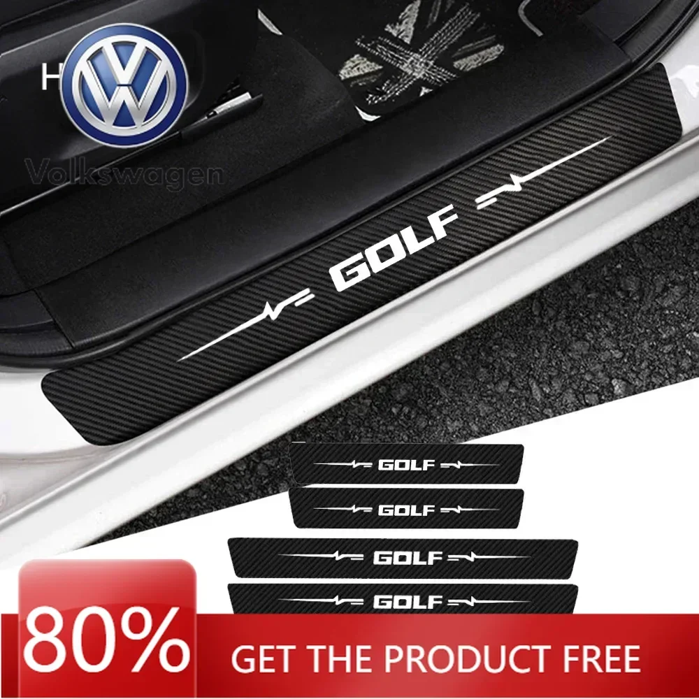 

Наклейки на пороги для автомобилей VW Volkswagen Jetta MK5 Golf, для Volkswagen VW Golf 4 6 MK4 Passat Polo B6 B7 R Line Jetta GTI GTD R