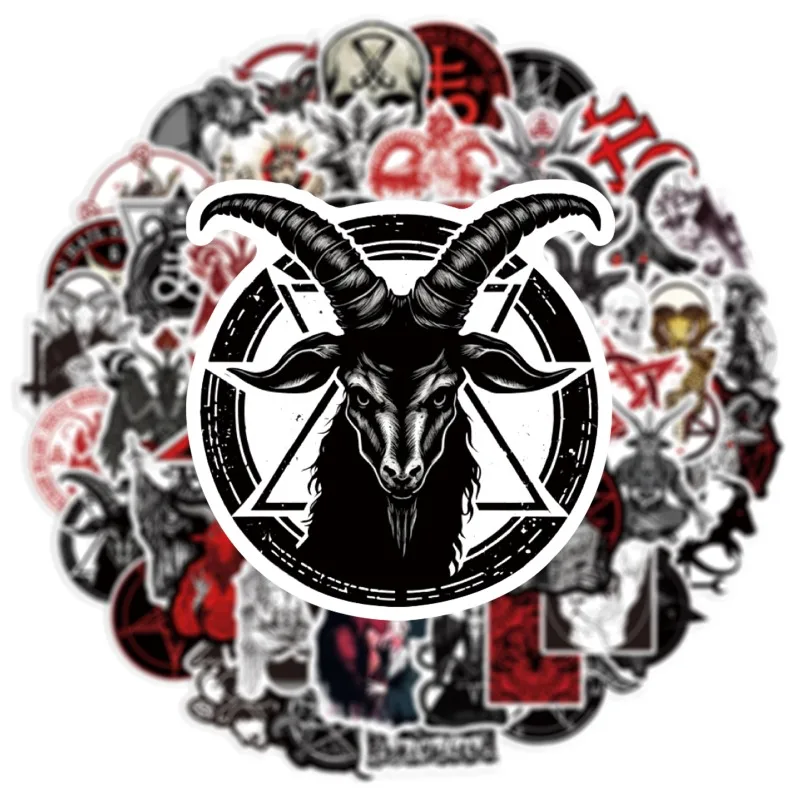 10/25/50pcs Graffiti Devil Satan Stickers Horror for DIY Scrapbooking Phone Pad Laptop Guitar Suitcase Car Skateboard Helmet