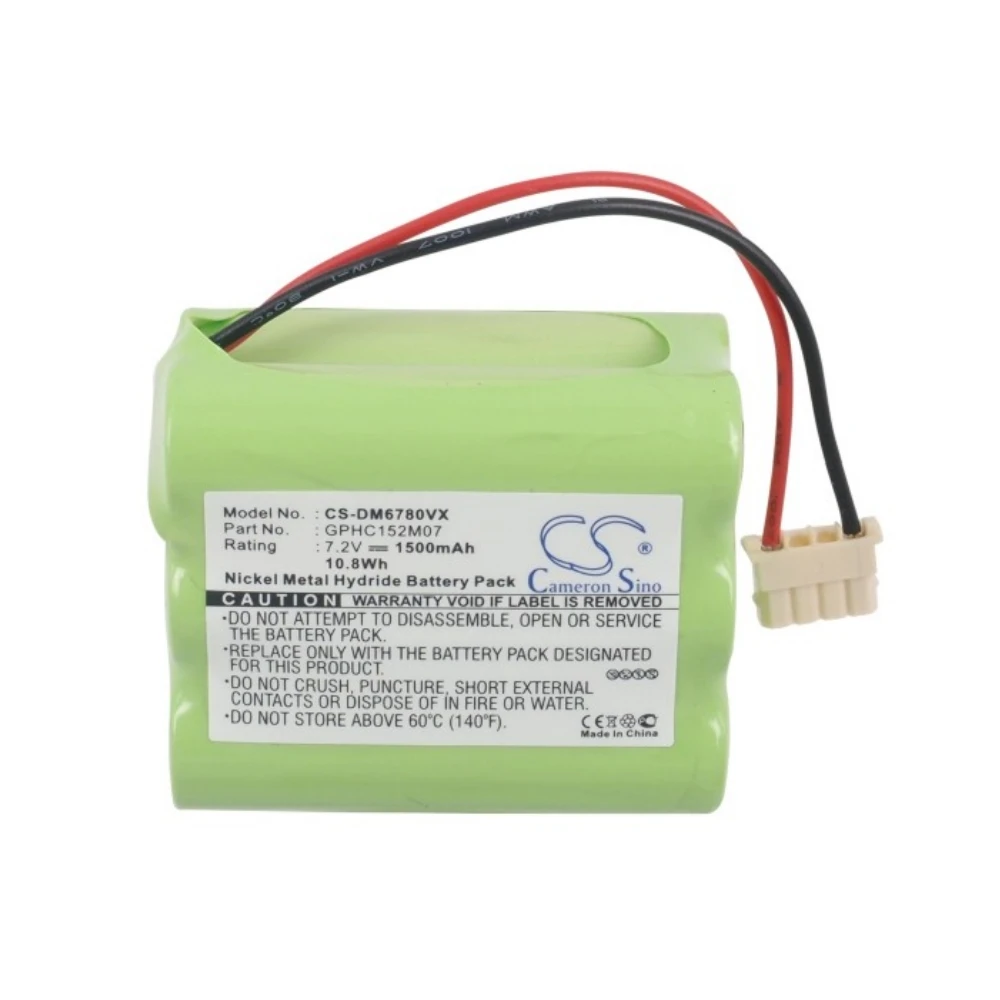Ni-MH Vacuum Battery for Dirt Devil, 7.2V, 1500mAh, Compatible Models: EVO M678, M678