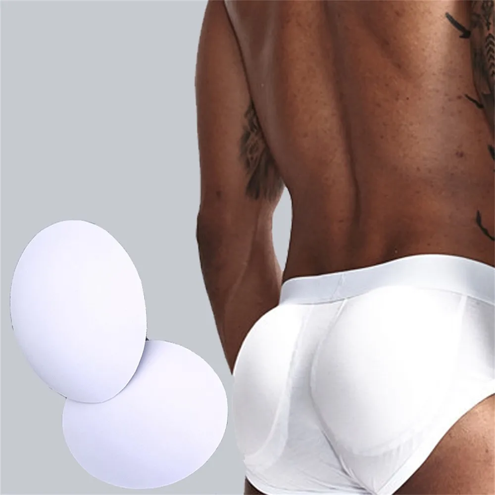 Male New Hot Sale Sponge Pad Underwear 3D Breathable Briefs Buttock Enhancement Pad Padded Cup Panties Push Up