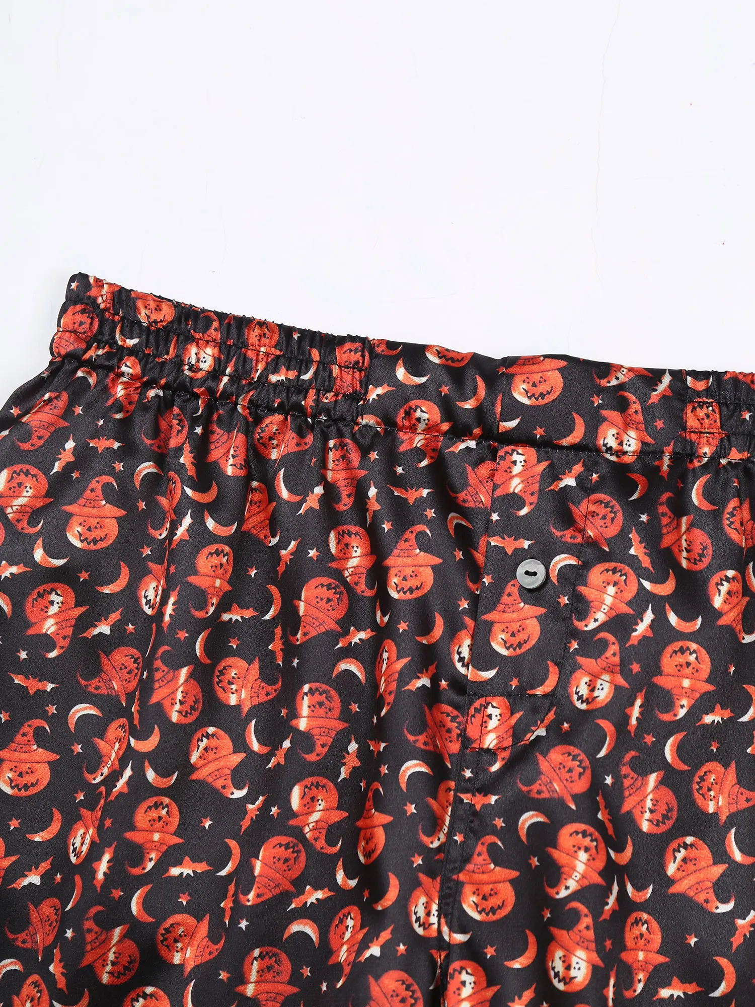 Pantaloni del pigiama stampati morbidi da uomo pantaloncini Boxer classici con elastico in vita Loungewear mutande con fondo pigiama leggero e ampio