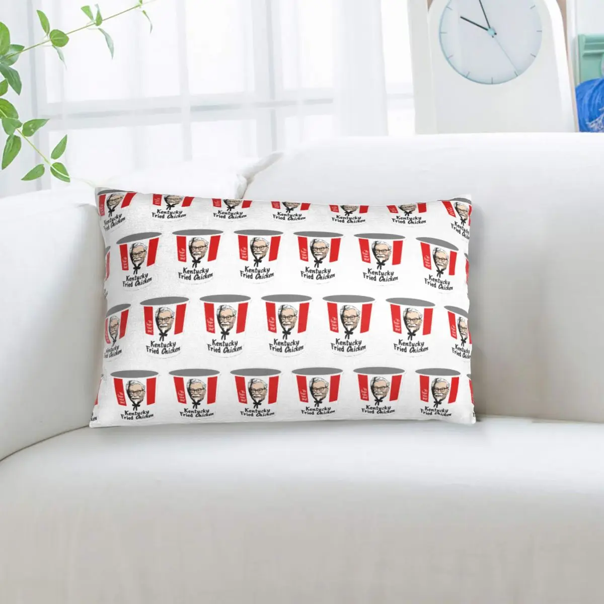 Kfc Bucket Rectangle Pillowcase Cushion Cover Decorative Bedroom Bed Home Comfort Throw Pillow