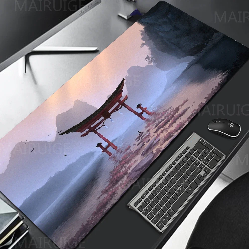 Torii Mouse Pad Mouse Mat Gamer 1000X500 Mousepad Japanese Playmats Large Keyboard Desk Mats Gaming Desk Accessories Mouse Mat